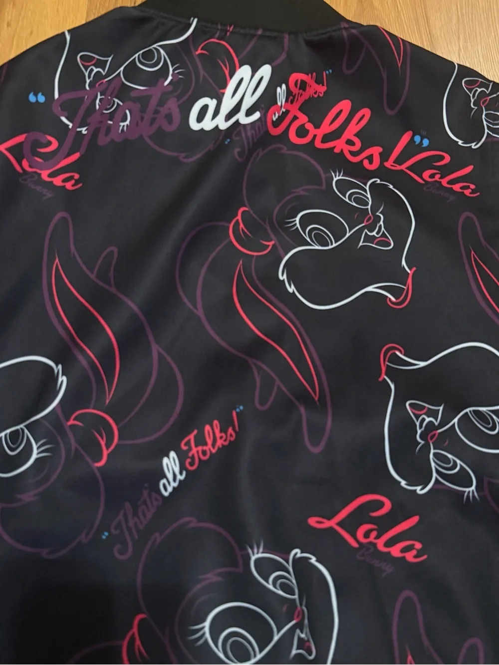 Warner Bros. Lola Bunny Black Jacket with Pink & White Accents